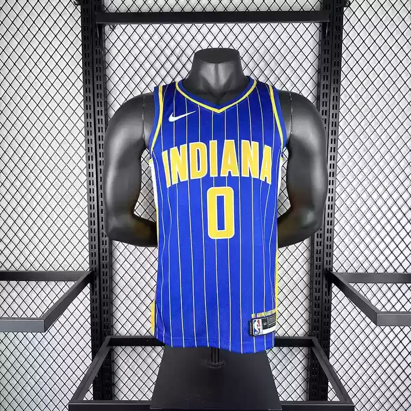 2021 Indiana Pacers Basketball Jersey  City Edition #0 HALIBURTON