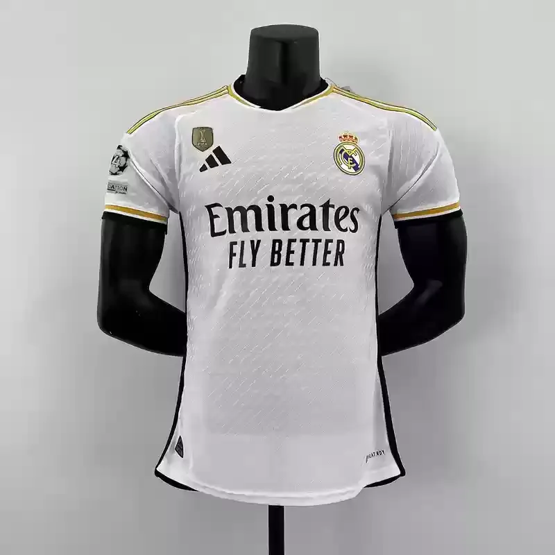 23/24 Real Madrid Jersey Home Champion badges