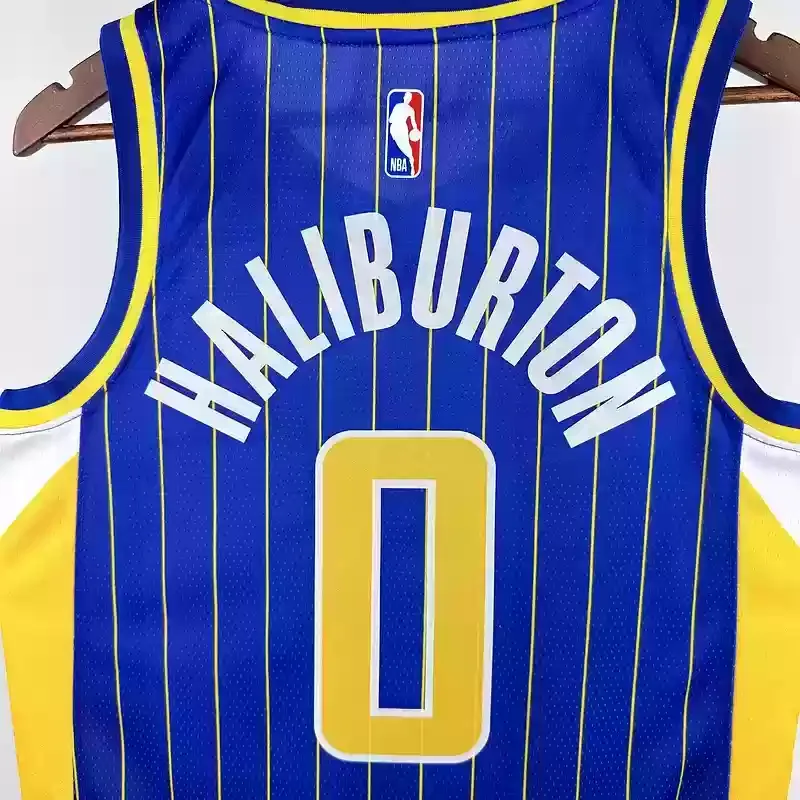 2021 Indiana Pacers Basketball Jersey  City Edition #0 HALIBURTON