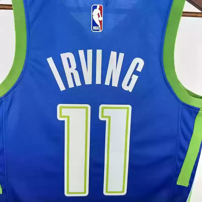 Dallas Mavericks Blue gradient #11 IRVING Basketball Jersey