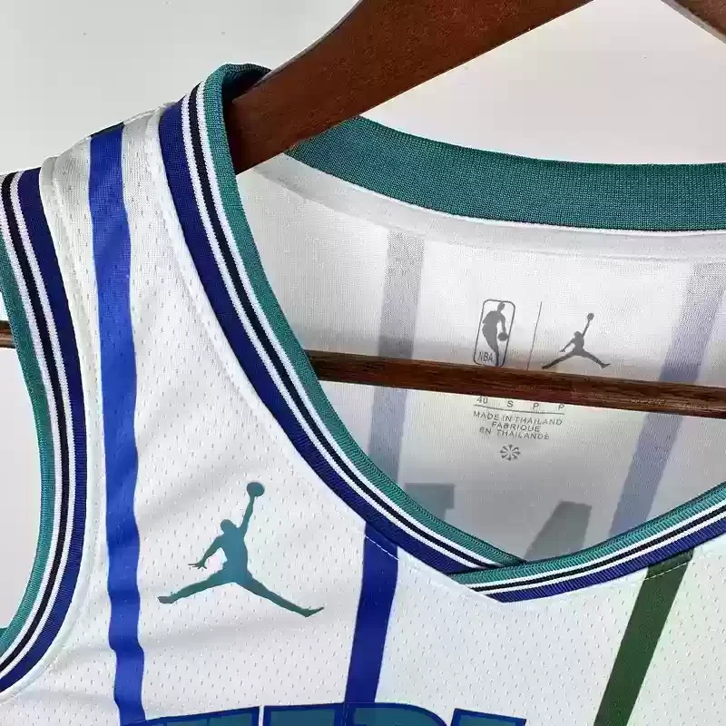 2019 Charlotte Hornets Retro #1 BALL Basketball Jersey White