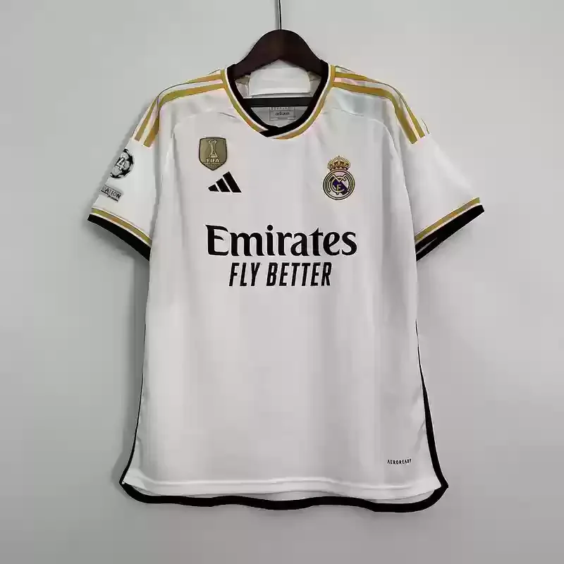 23/24 Real Madrid Jersey Home Champion badges