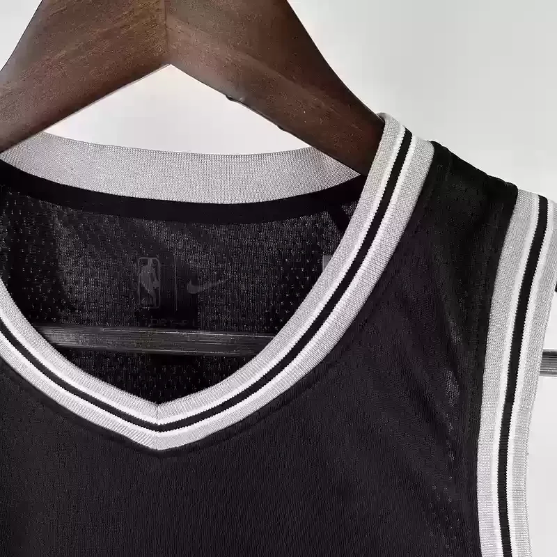 Youth San Antonio Spurs Basketball Jersey #1 WEMBANYAMA Black