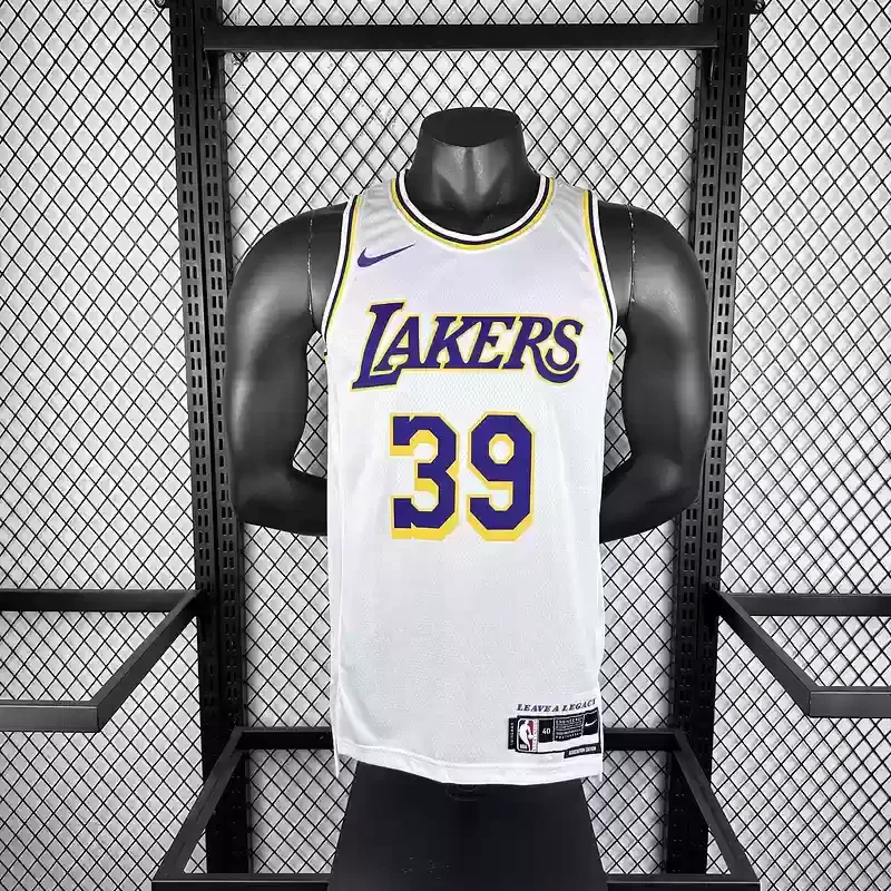 Los Angeles Lakers round neck white #39 HOWARD basketball jersey