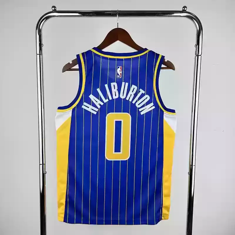 2021 Indiana Pacers Basketball Jersey  City Edition #0 HALIBURTON