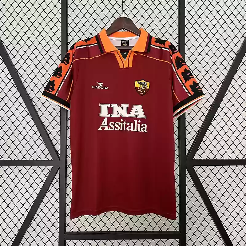 98/99 Roma Jersey Retro Home S-XXL