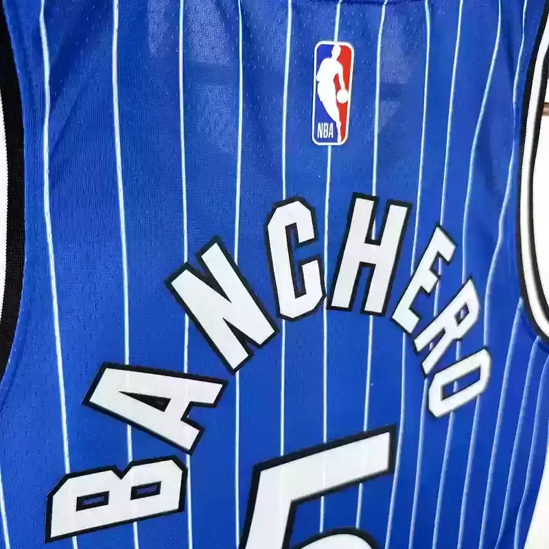 2019 Retro Orlando Magic Basketball Jersey #5 BANCHERO Blue