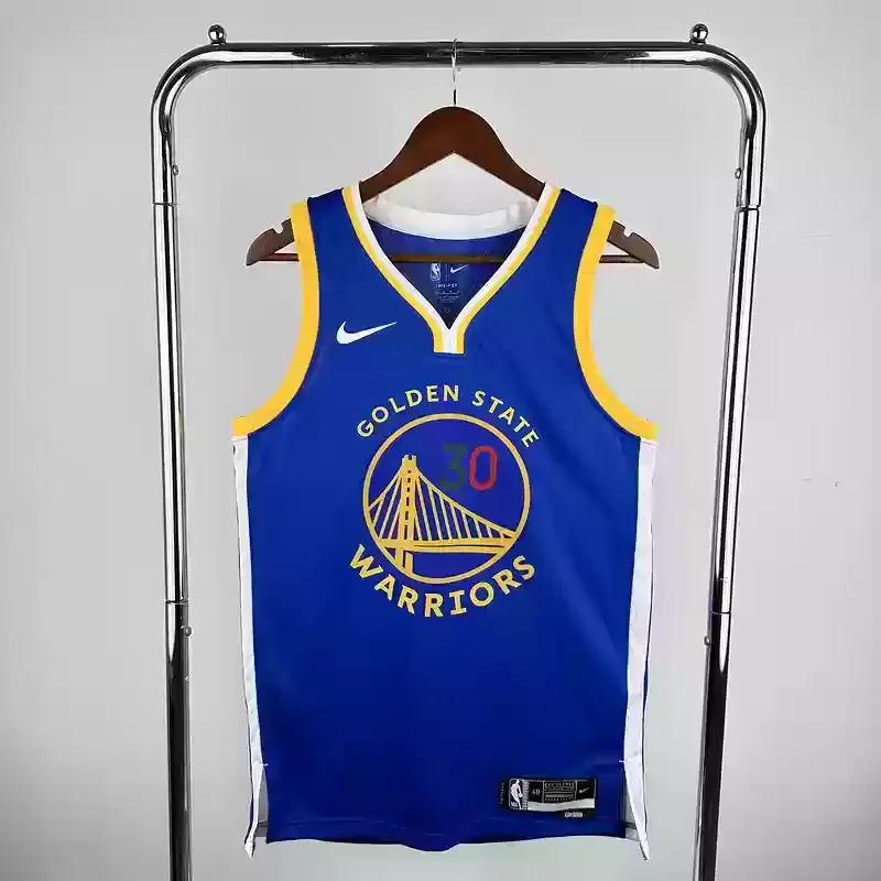 Golden State Warriors V-neck blue #30 Mexico basketball jersey