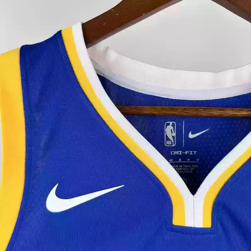 Golden State Warriors V-neck blue #30 Mexico basketball jersey