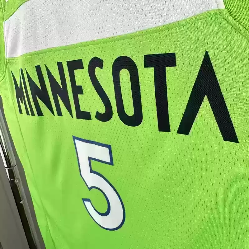 Minnesota Timberwolves trapeze Fluorescent Green #5 EDWARDS