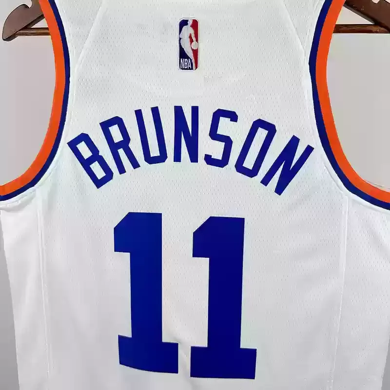 75th anniversary Retro Basketball Jersey for New York Knicks  #11 BRUNSON