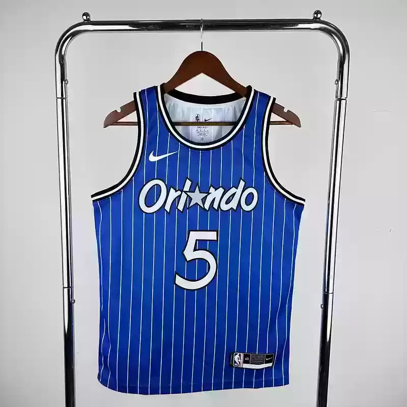 2019 Retro Orlando Magic Basketball Jersey #5 BANCHERO Blue