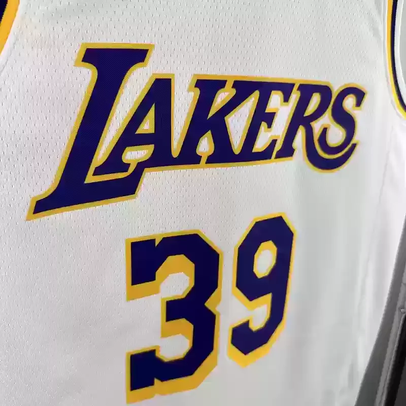 Los Angeles Lakers round neck white #39 HOWARD basketball jersey