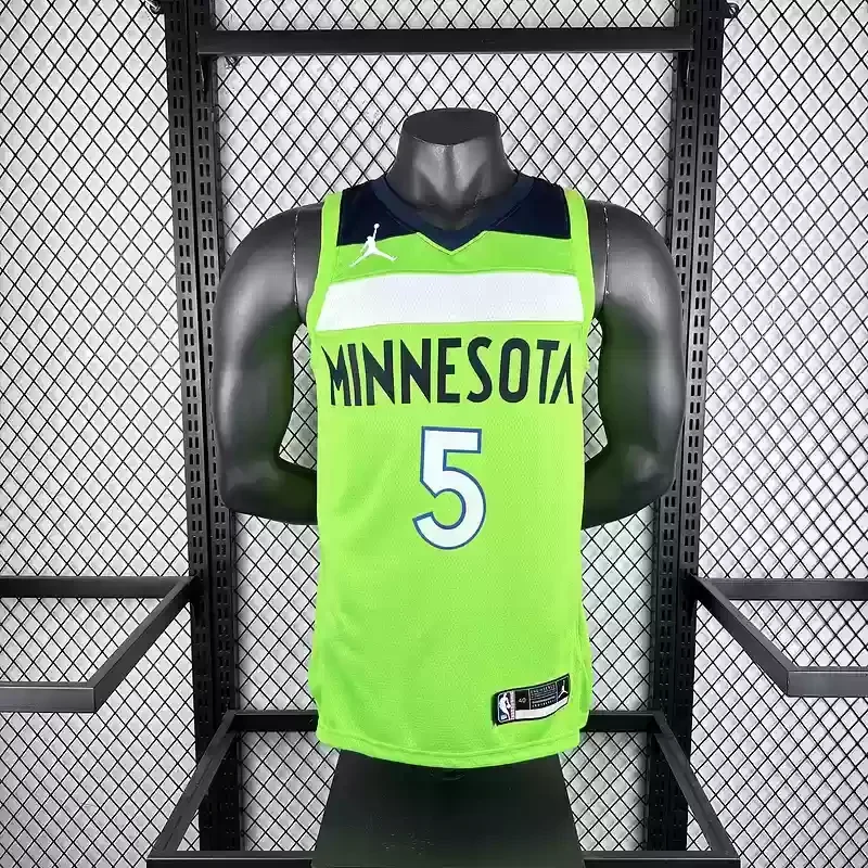 Minnesota Timberwolves trapeze Fluorescent Green #5 EDWARDS