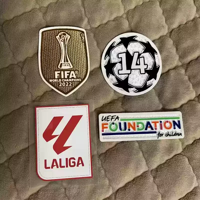 23/24 Real Madrid Jersey Home Champion badges