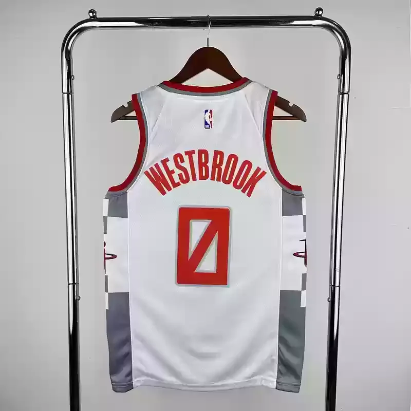 2020 Basketball jersey for Houston Rockets #0 WESTBROOK