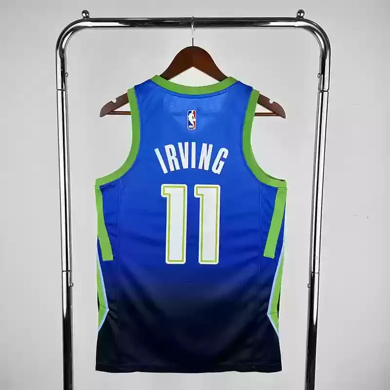 Dallas Mavericks Blue gradient #11 IRVING Basketball Jersey