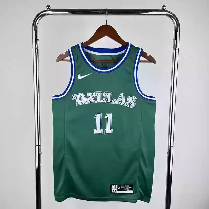 Retro Dallas Mavericks Green #11 IRVING Basketball Jersey