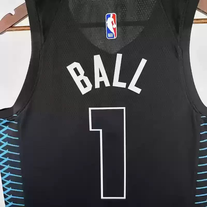 2018 Charlotte Hornets #1 BALL Basketball Jersey Black