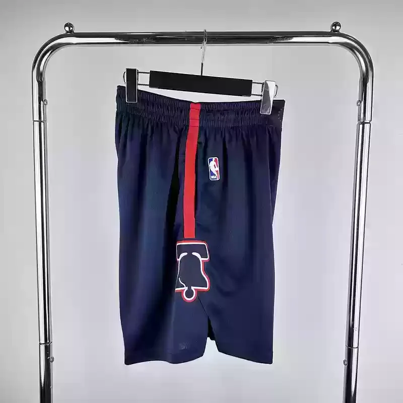 2024 Philadelphia 76ers Basketball Shorts City Edition Blue