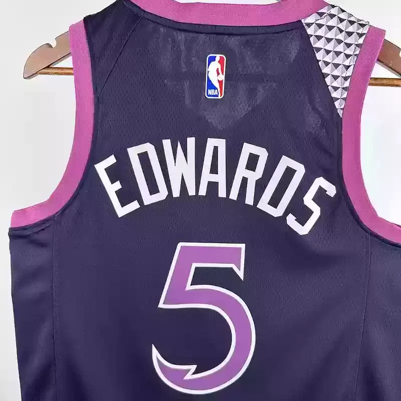 Minnesota Timberwolves Dark Purple #5 EDWARDS