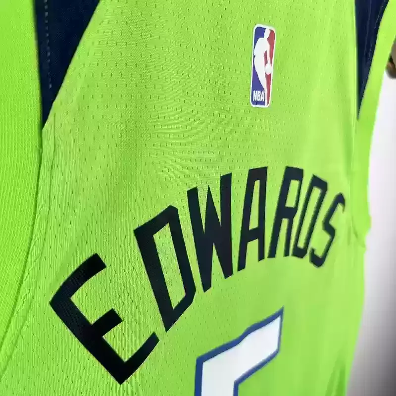 Minnesota Timberwolves trapeze Fluorescent Green #5 EDWARDS