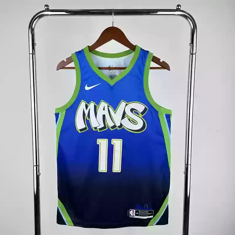 Dallas Mavericks Blue gradient #11 IRVING Basketball Jersey