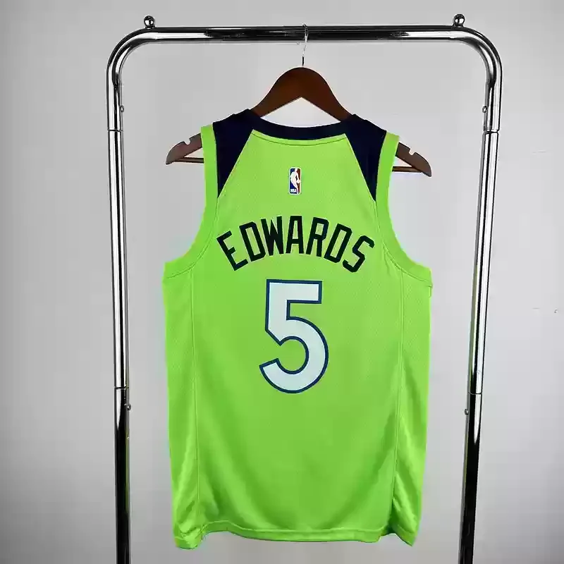 Minnesota Timberwolves trapeze Fluorescent Green #5 EDWARDS