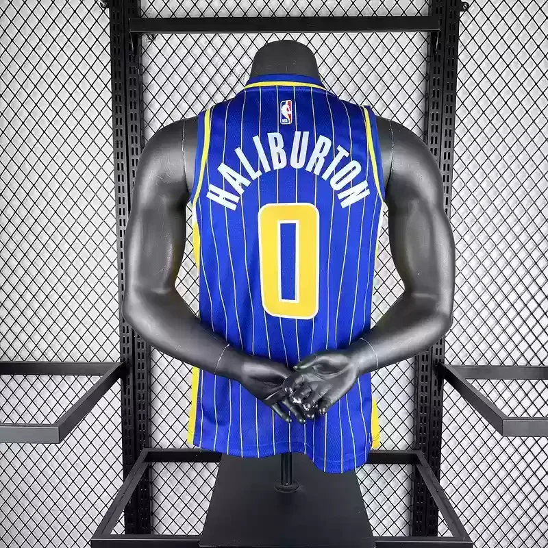 2021 Indiana Pacers Basketball Jersey  City Edition #0 HALIBURTON