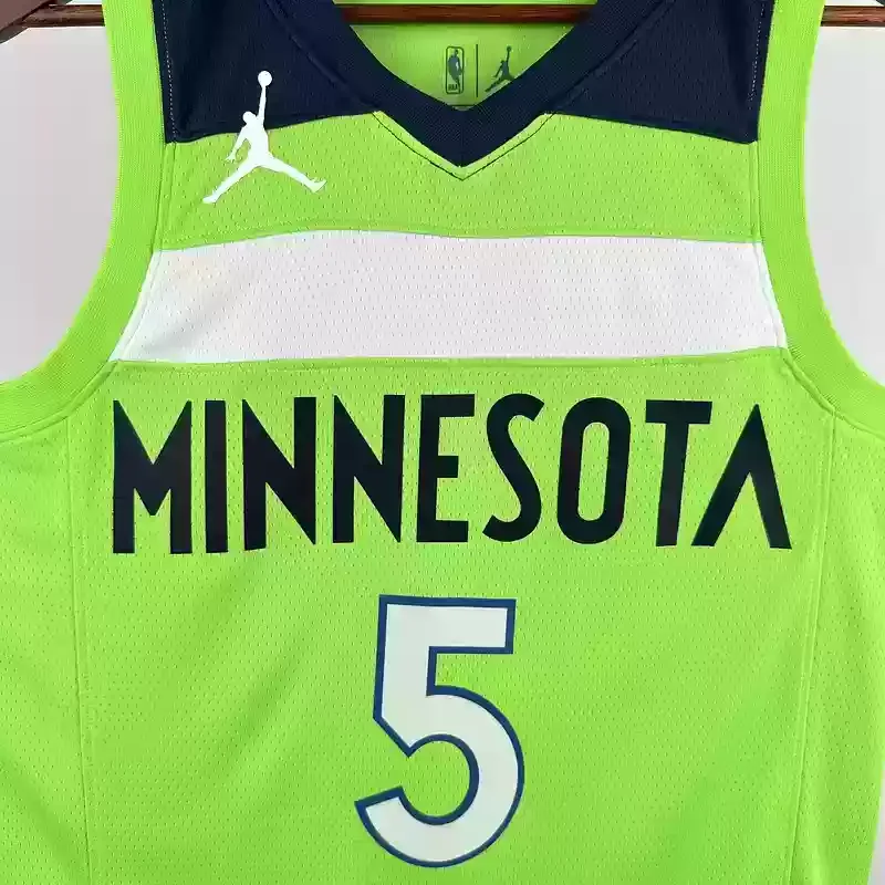 Minnesota Timberwolves trapeze Fluorescent Green #5 EDWARDS