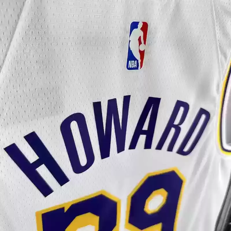 Los Angeles Lakers round neck white #39 HOWARD basketball jersey