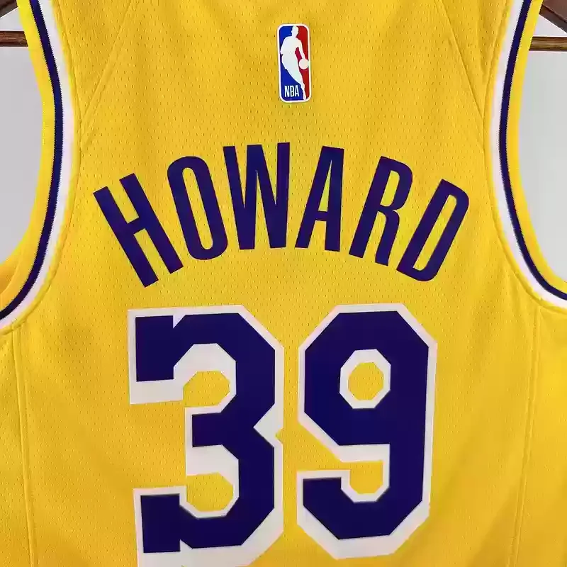 Los Angeles Lakers round neck yellow #39 HOWARD