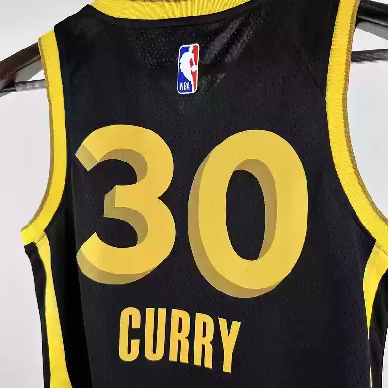 Youth Basketball Jerseys for San Francisco #30 CURRY Black