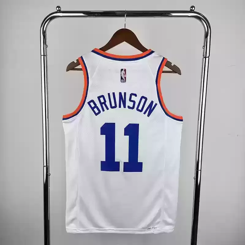 75th anniversary Retro Basketball Jersey for New York Knicks  #11 BRUNSON