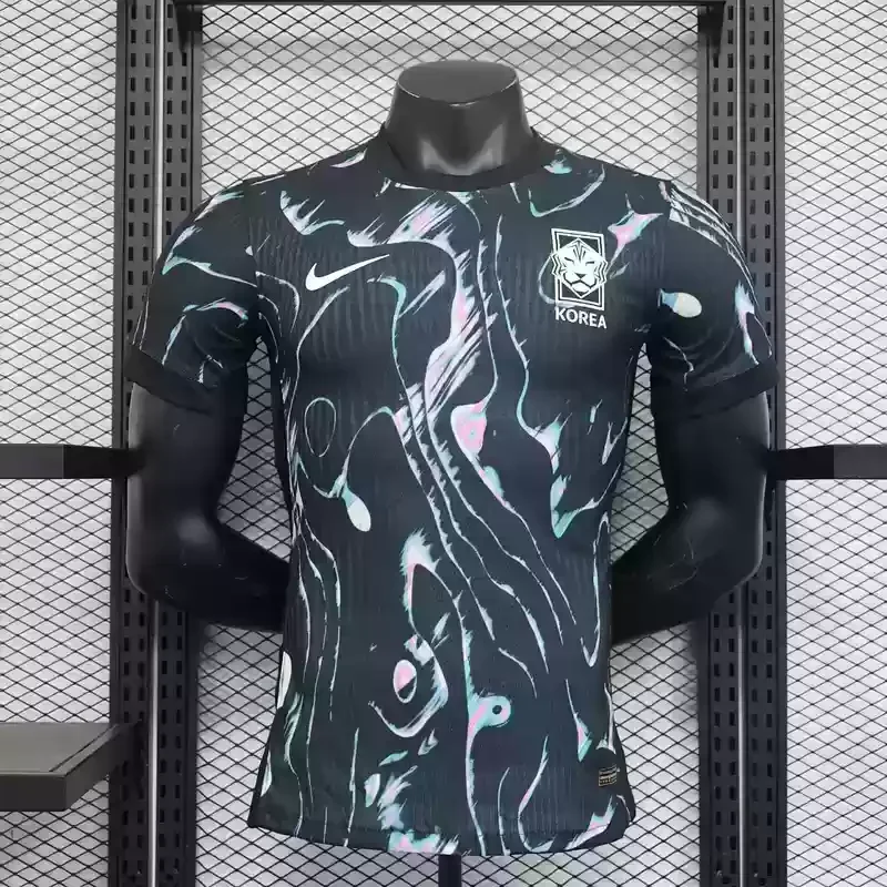 2024 South Korea football jersey away black player version