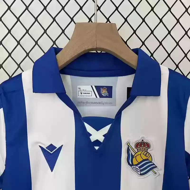 24/25 Real Sociedad home kids football jersey