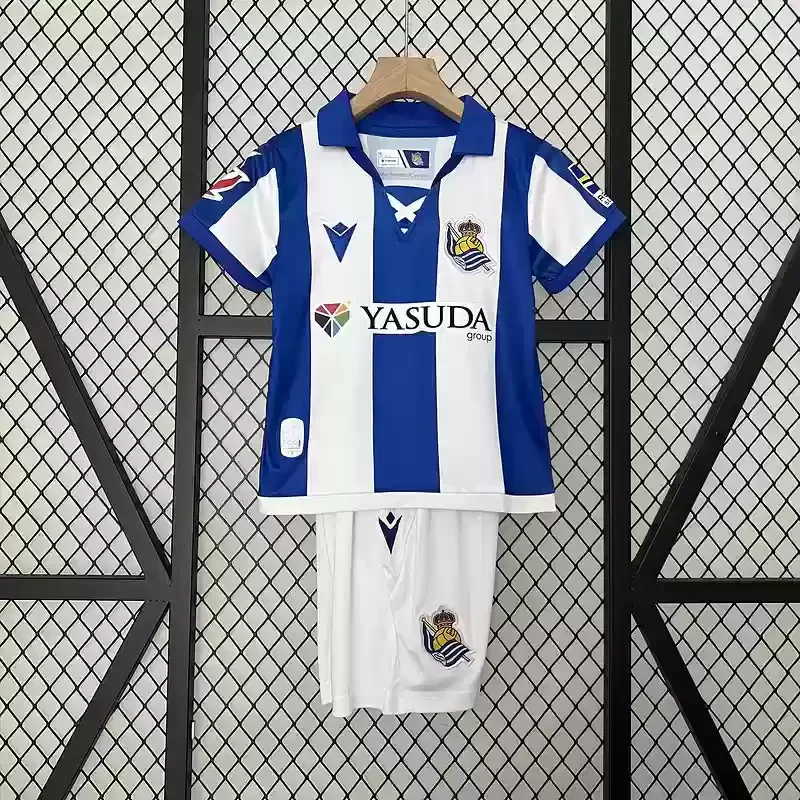 24/25 Real Sociedad home kids football jersey