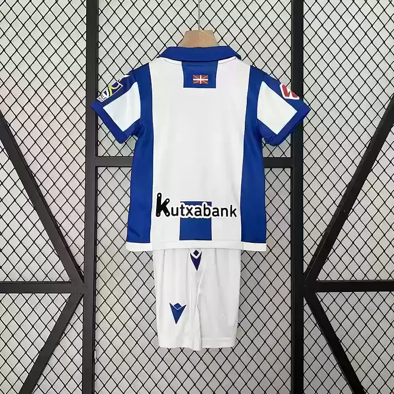 24/25 Real Sociedad home kids football jersey