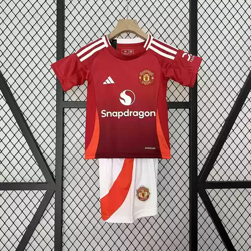 24/25 Manchester United home kids football jersey