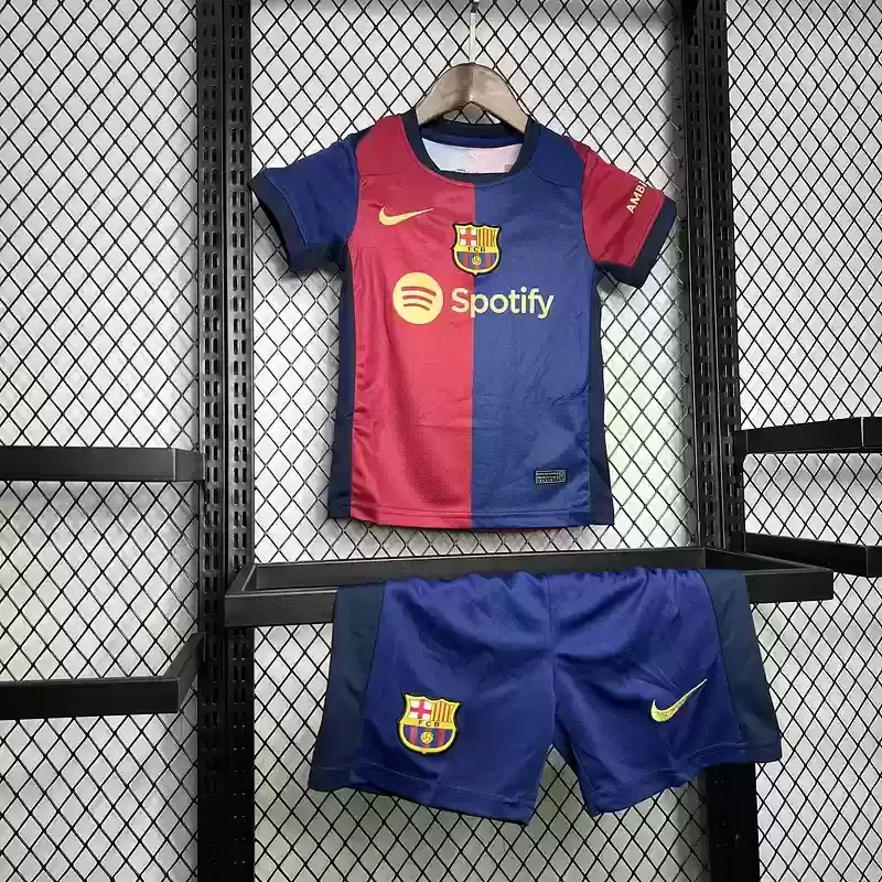 24-25 Barcelona kid football jersey home