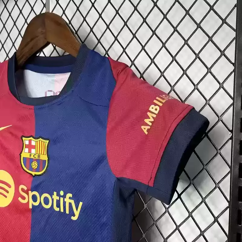 24-25 Barcelona kid football jersey home