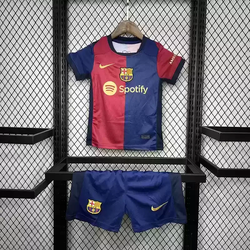 24-25 Barcelona kid football jersey home