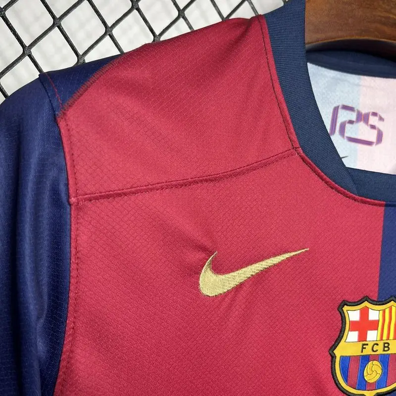 24-25 Barcelona home Big Sponsor soccer jersey