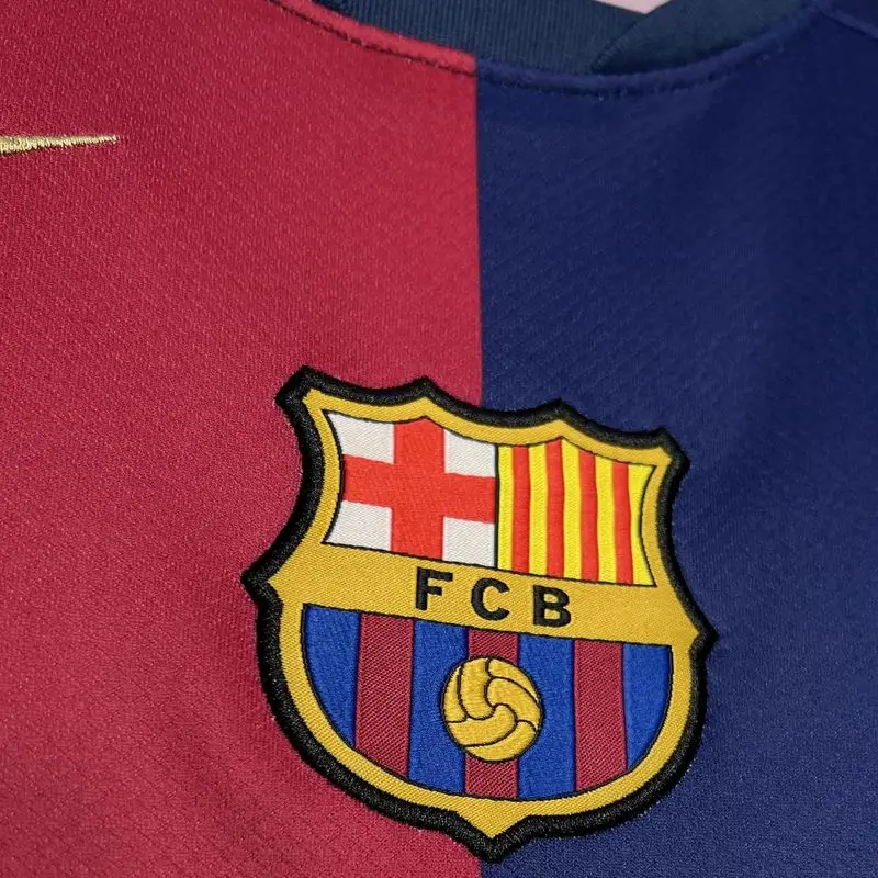 24-25 Barcelona home Big Sponsor soccer jersey