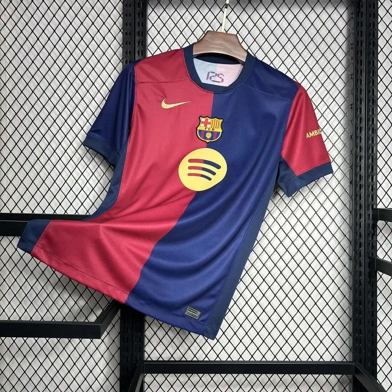 24-25 Barcelona home Big Sponsor soccer jersey