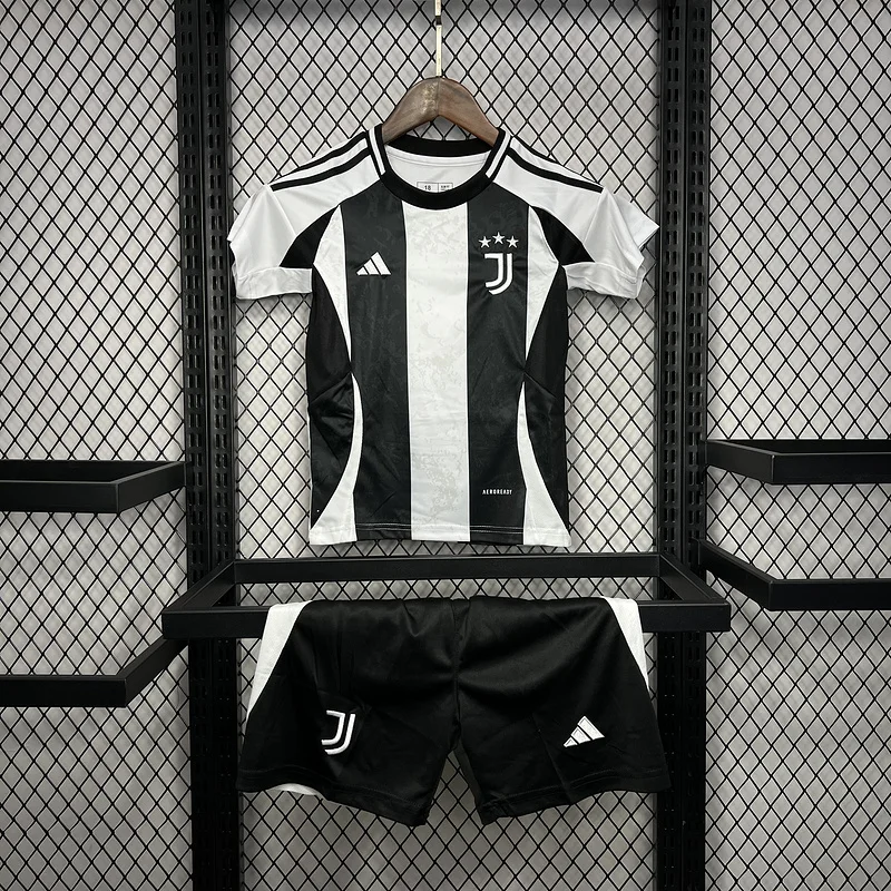 24-25 Juventus home kid kit football jersey