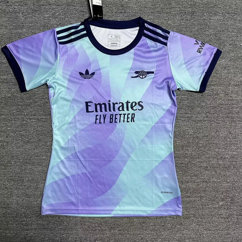 Arsenal third away woman soccer jersey