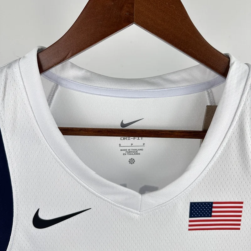 2024 Olympic Games USA White #15 BOOKER Basketball Jersey