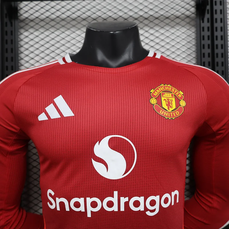 24-25 Manchester United home long sleeve player version jersey