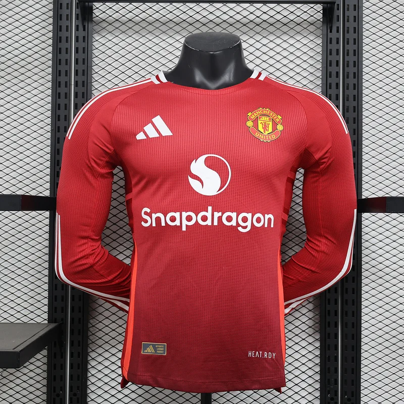 24-25 Manchester United home long sleeve player version jersey